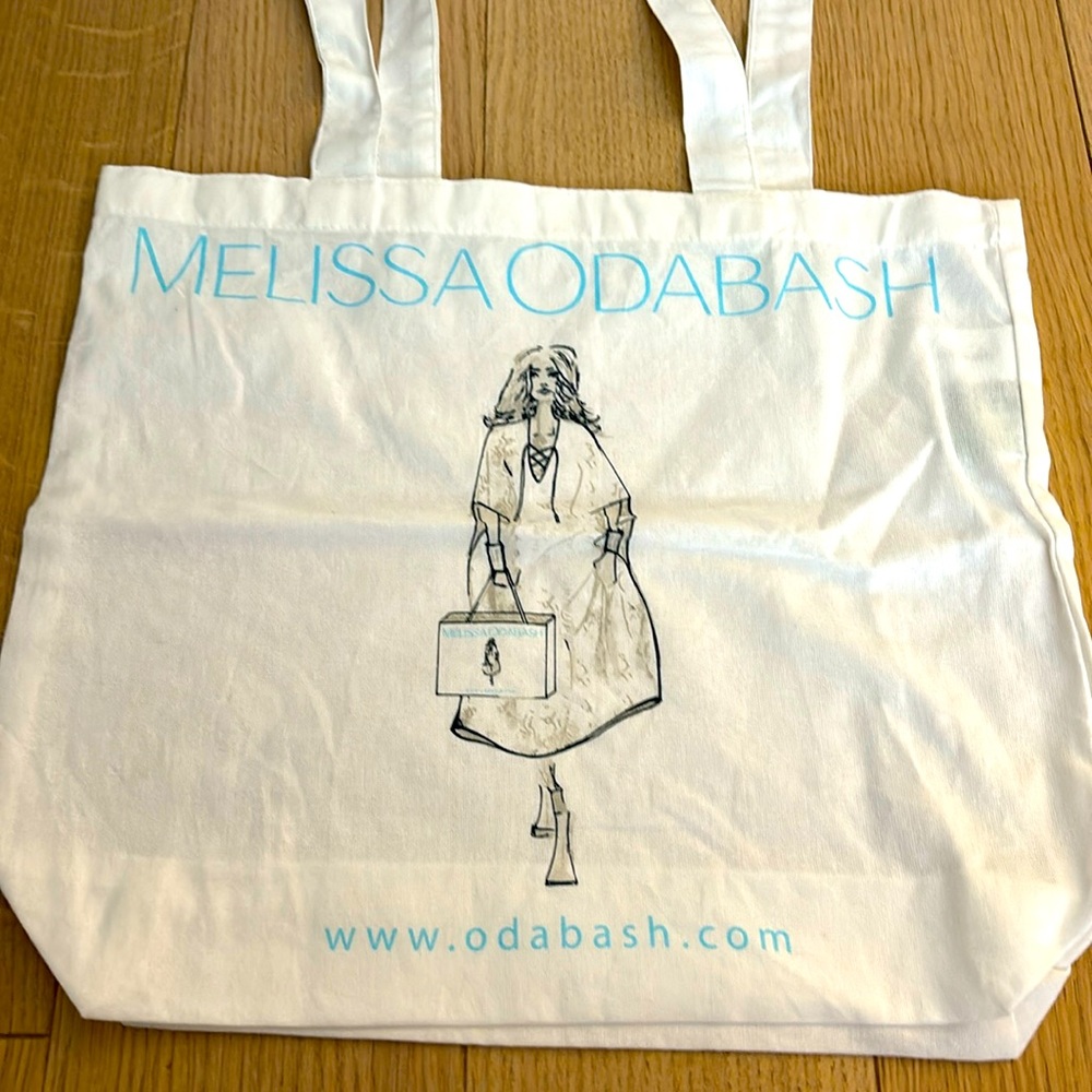 Melissa Odabash Canvas Tote Bag Reusable Shopper NEW